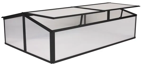 Minidrivhus sort 120x80x37cm