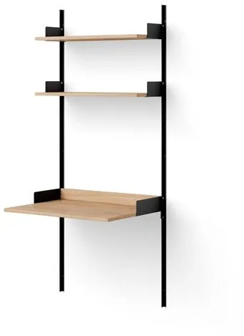 New Works Study Reol 1900 Egetræ/Sort